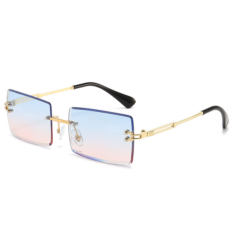 Wholesale Frameless Cut Edge Square PC Sunglasses